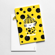 草間彌生南瓜畫風聯名虎 藝術明信片