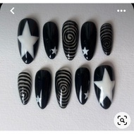 ROUND SHARP NAIL SET T679 (REAL SHOP PHOTOS)