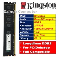 KINGSTON LONGDIMM DDR3 2GB PC 12800/1600 MHz 1.5V - KINGSTON LONGDIMM DDR3 4GB PC 12800/1600 MHz 1.5
