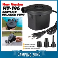 HT-196 PORTABLE ELECTRIC AC AIR INFLATION PUMP INFLATE DEFLATE FOR POOL BED MATTRESS 电动充气泵