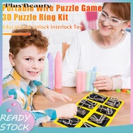 <Pluscloth> 8pcs Metal Puzzle Ring Set 3d Brain Teaser Wire Logic Game for Kids Adults Educational I