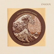 EMJOUR Embroidery Sticker Card-Retro Kanagawa Surfing | Katsushikawa Souvenir Gift Zoo Card