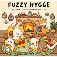 Fuzzy Hygge: Cute and Cozy Coloring Book for Adults & Teens Featuring Adorable Animals Characters fo