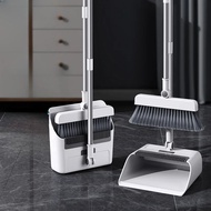 Penyapu Set Floor Broom Dustpan+Scrub/Self-Cleaning Dustpan Teeth Sweeping Tools/Penyapu Penyodok扫把