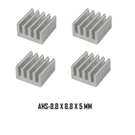 EELIC AHS-8.8MM/11MM isi 4pcs Aluminium Heatsink A4988 Stepper Motor Driver CNC, 3D Printer, Mesin Ukiran