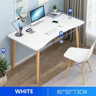 [💯SG READY STOCK] 60/80/100/120x40/50/60cm Nordic Study Table Laptop Home Office Desks Computer Modern Writing Table