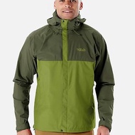 【RAB】Downpour Eco Jacket 輕量防風防水連帽外套 男款 軍綠