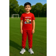 MERAH Anomali Tung Tung Sahur Children's Suit, T-shirt and Jogger, Indonesian Independence Day 80, A