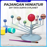 DIY Miniature Display Solar System 9 Planets Solar System Planetary - 2135