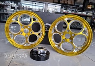 ล้อแม็ก ลายลูกโม่ Pazzo งาน CNC ขอบ "12" นิ้ว สำหรับ VESPA SPRINT/PRIMA 125/150