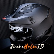 JPX HELMET MX726R SOLID BLACK DOFF/ MX726 R CROSSOVER MX 726R