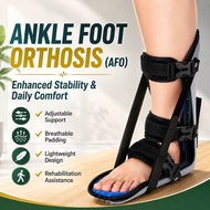 Ankle Foot Orthosis AFO Brace Foot Drop Support Adjustable | Pendakap Kaki Sokongan Drop Foot