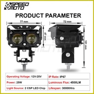 ✷ ▧ ▥ MOKOTO QUADSHOT / TRI-STAR LED MINI DRIVING LIGHT FOR MOTORCYCLE&CARS MOTO-4695/MOTO-4755 SPE