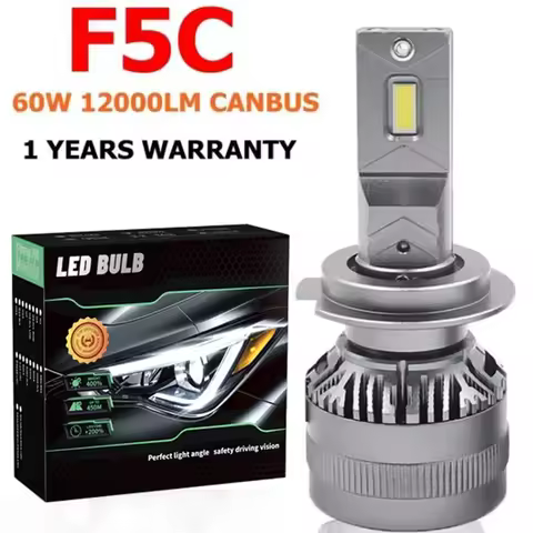 F5C 120W 12000LM H7 LED Bulb LED H7 headlight kit Fog Light H7 H8 H11 H1 9005 H16 9004 H4 Car LED La