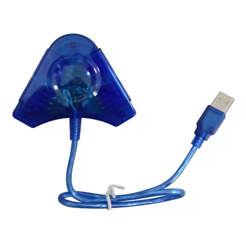 USB Two Dual Player Converter For PS2 PC Games Adapter Cable For Playstation 2 PC USB Game Controlle