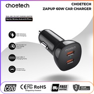 Choetech TC0008 ZapUp Car Charger PD40W | Dual USB-C Fast Charging | QC3.0 & PD3.0 | 2 Port Car Char