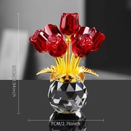 Red Crystal Rose Crystal Preserved Flower Valentine's Day Gift for Girlfriend Wife Birthday Gift Gif