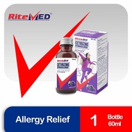 RiteMED Cetirizine 5mg/5mL Syrup 60mL 1 Bottle (Relieve Allergy) +