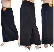 Rok span belah belakang kantong samping smp sma smk empat varian warna cokelat abu hitam putih rok s