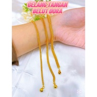 EMAS BANGKOK gelang tangan belut dora kegunaan harian