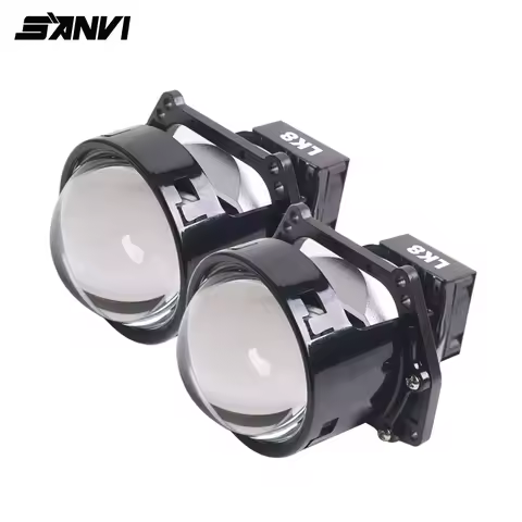 SANVI Car LK8 Bi LED Projector Lens Headlight 12V 120W Hella 3R G5 For H4 H7 9005 9006 LED Light Ret