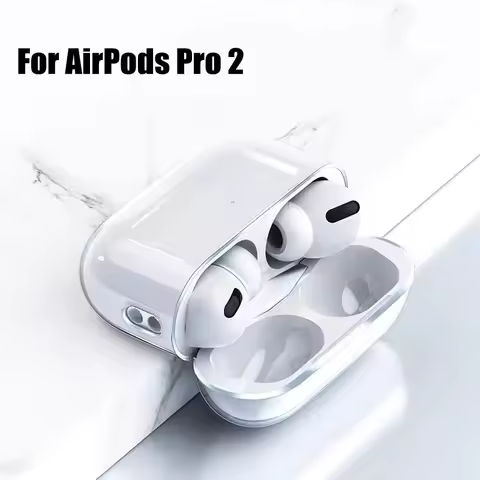 Clear TPU Soft Earphone Case For Airpods Pro 2 Shockproof Case For Airpods 4 Transparent Charging Bo