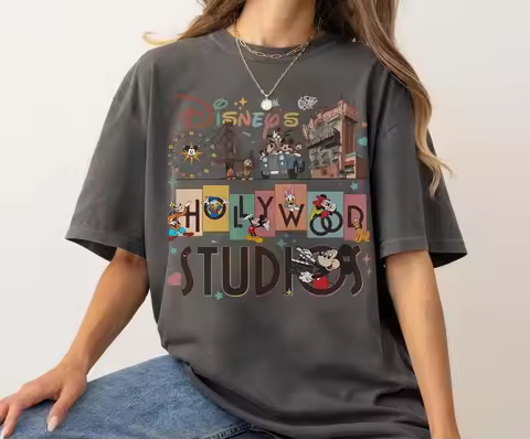2025 Classic Disney Hollywood Studio Shirt Retro Disneyland Shirt Hollywood Studio Tour 2025 Shirt D
