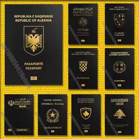 Albania Algeria Bosnia Croatia Greece Iran Italy Kosovo Libanon Passport Poster Wall Murals For Self