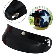 Hot Universal 3 Snap Visor Face Shield Lensสำหรับหมวกนิรภัยแบบเปิดหน้า