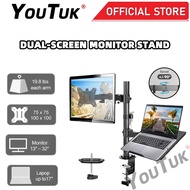 Monitor Stand Monitor Arm 13-27 Inch Monitor & Laptop Stand Table Clamping Mounting 2 in 1 Monitor &