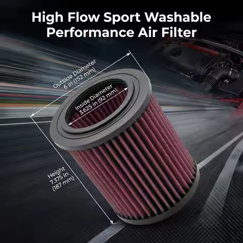 for Audi A6 A7 S6 S7 2010-2020 2.8 3.0 4.0 High Flow Sport Washable Performance Air Filter E-1983 4G