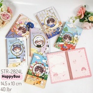 Notebook notes A5 large ring chibi boy memo ring book diary