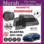 Hyundai Elantra 2011-2016 Fit Magnetic Sunshade 【4pcs】