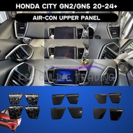 Honda City Gn2/Hatch Back 2020-2024+  Carbon Trim&Glossy Black Aircond Panel Protector Cover