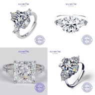 Illuminare-(100% Original) Women's Ring 5CT Lab Create Diamond Genuine Silver S925 18K Gold Plating