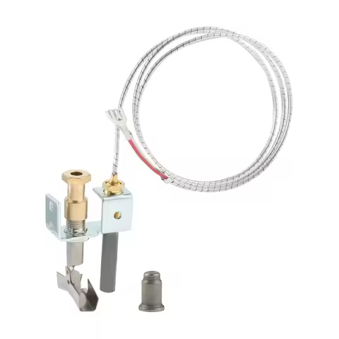 1set Ignition Combustion 750 Mv Thermopile Assembly Gas Pilot Burner 36 Inch Hose 2 Lead Connection 