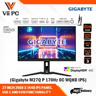GIGABYTE M27Q P 27" IPS QHD 2560*1440 170Hz OC 10BIT Color 1MS Response Time HDR400 KVM GAMING MONITOR