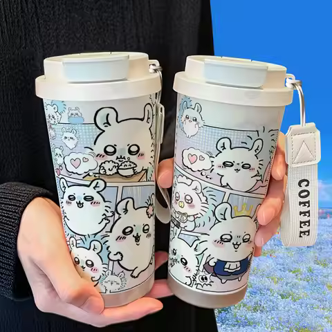 New Kawaii Sanrio Chiikawa Cute Cartoon Insulated Cup 316 Stainless Steel Material Large-capacity St