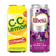 CC Lemon Can (320ml )/Ribena Sparkling Can - Regular (325ml ) sell per a can