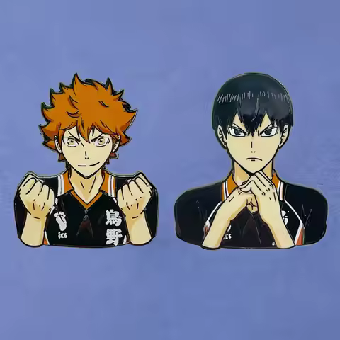 Haikyuu!! Anime Lapel Pins Backpack Jeans Enamel Brooch Women Fashion Jewelry Gifts Hinata Shoyo Com