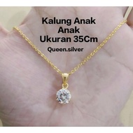 925 SILVER CHILDREN'S NECKLACE WITH GOLD PLATED