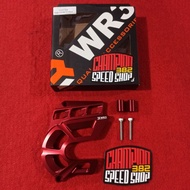 MERAH Front Gear Cover WR3 V2 Ninja 150 RR R SS ZX 150 150RR 150R 150SS ZX150 KR KRR Red Red