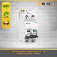 Mcb Schneider Electric Acti9 Ic60N 2P 20A 6Ka/10Ka Kurva C - A9F74220