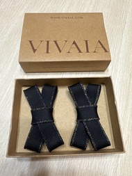 VIVAIA 鞋花 Addie Deep Ebony & Gold