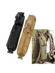 1入戰術式肩帶雜物袋,適用於背包配件套裝、鑰匙手電筒袋、molle戶外露營edc套件工具袋