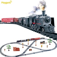 Ptsygantl Simulation Classic Train Track Toy Little Train Retro Steam Train Toy Set