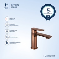RIGEL Brushed Copper Basin Mixer Tap MXB721101 (BrCu)