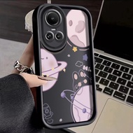 For OPPO Reno 10 5G Reno 10 Pro 5G Reno 10 Pro Plus 5G Case Cute Planet Angel Eyes Stepped Thin Camera Protect Thicken All Inclusive Shockproof Softcase