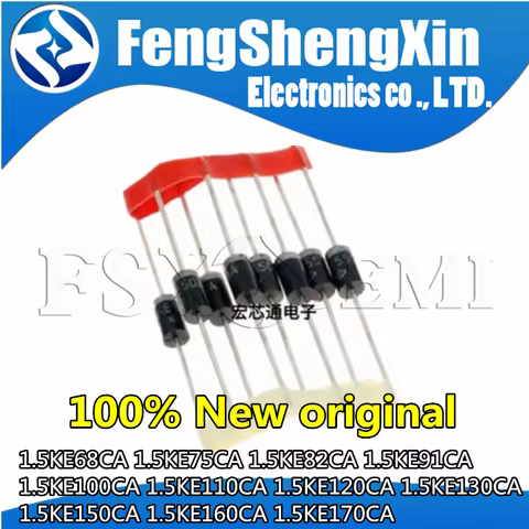 20pcs 1.5KE68CA 1.5KE75CA 1.5KE82CA 1.5KE91CA 1.5KE100CA 1.5KE110CA 1.5KE120CA 1.5KE130CA 1.5KE150CA