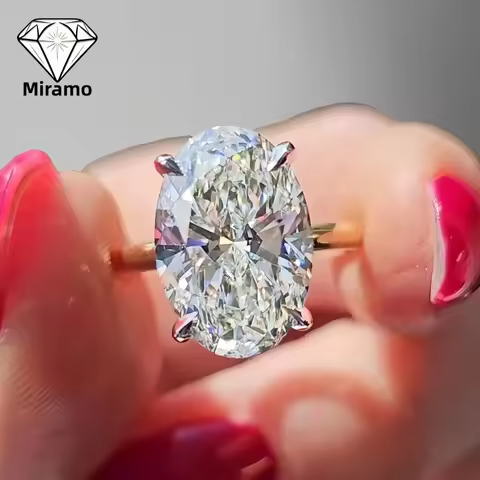 1-8 Ct Oval Cut Moissanite Engagement Ring Hidden Halo Diamond Wedding Ring Ring for Women S925 Ster